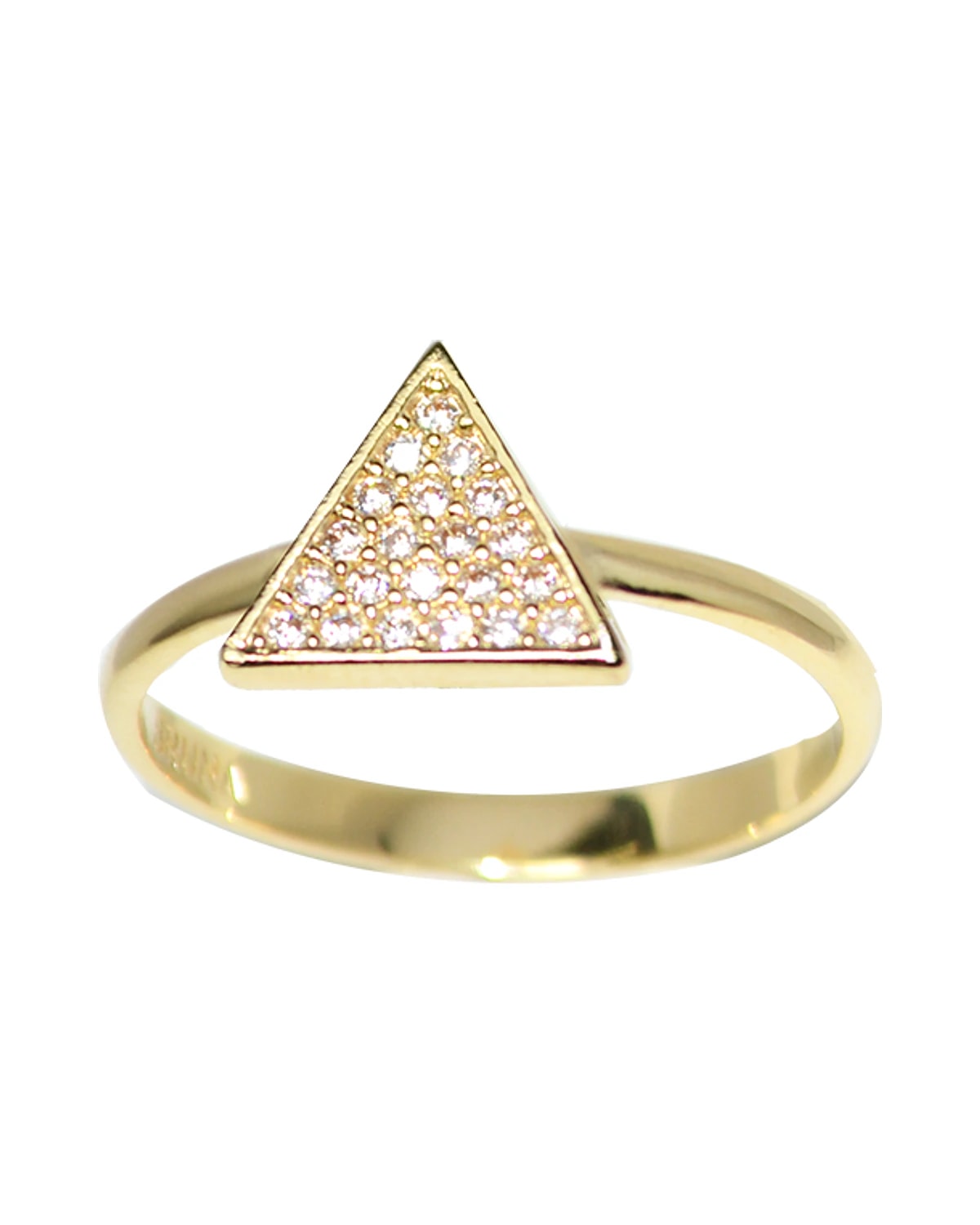 Anel Triangulo Micro Cravação