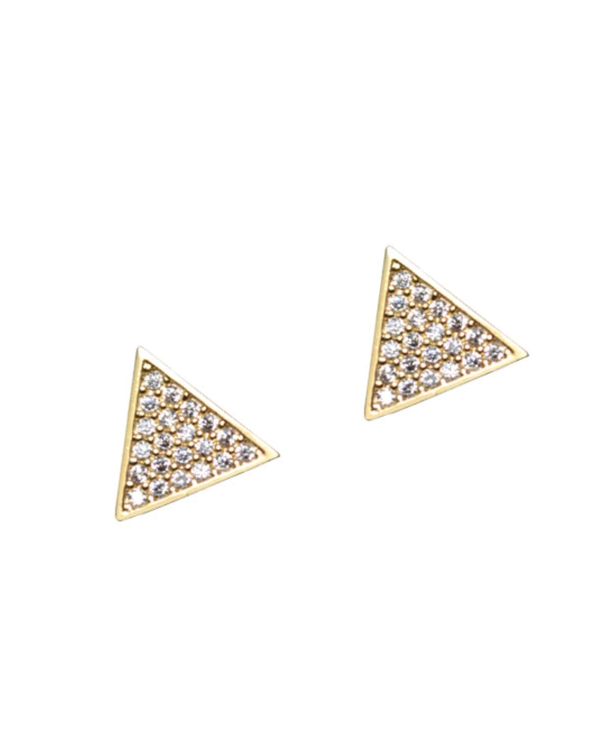 Brinco Triangulo Micro Zirconia