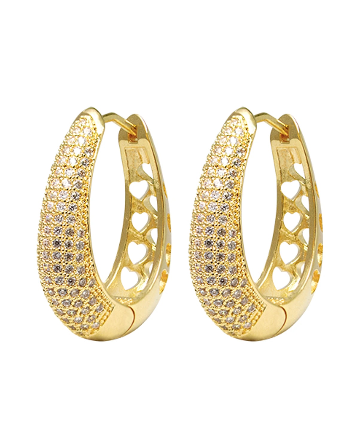 Brinco Gota Cravado Zirconia