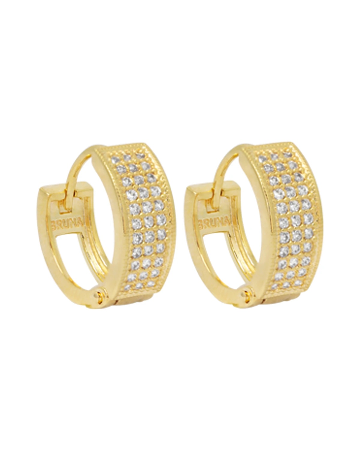 Brinco Argolinha Pave P