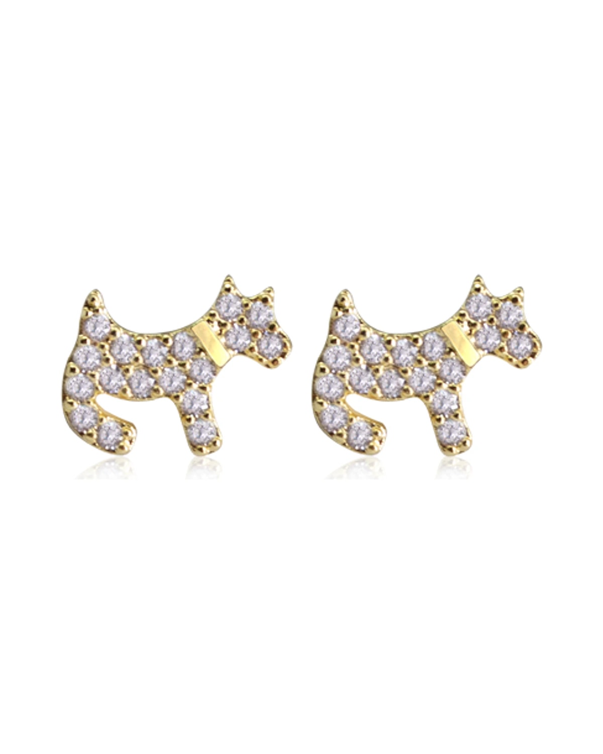Brinco Cachorrinho Zirconia T. Baby