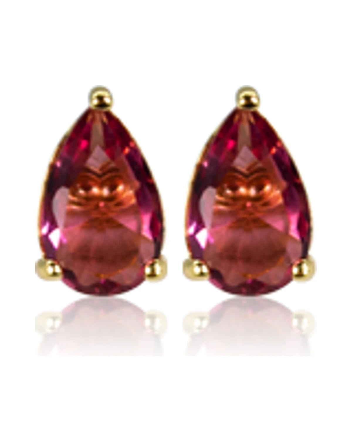 Brinco Gota Mini Cristal Rosa T.Pq