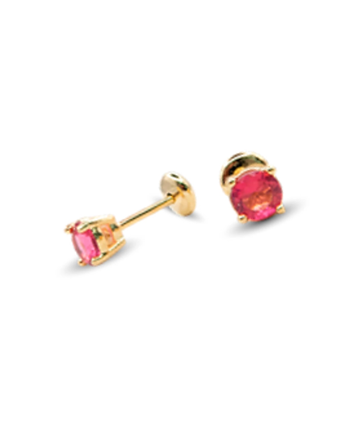 Brinco Solitario Rosa Peq - T.Baby
