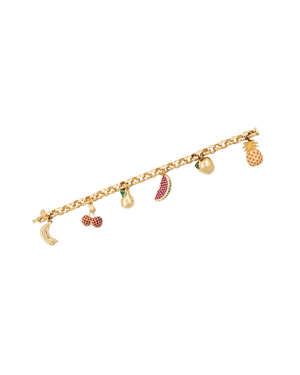 Pulseira Berloques "Frutas" com Zirconia