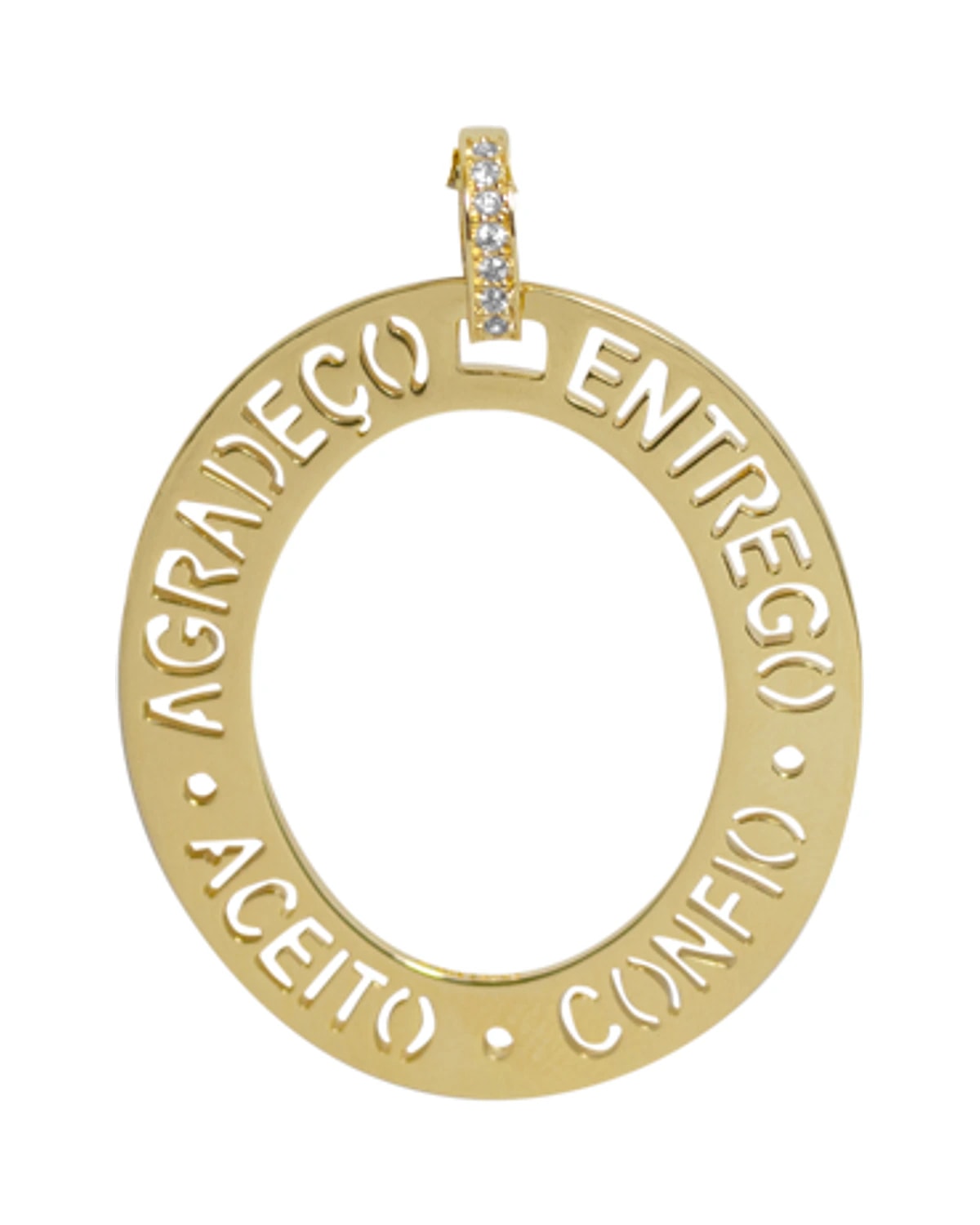 Medalha Oval Confio