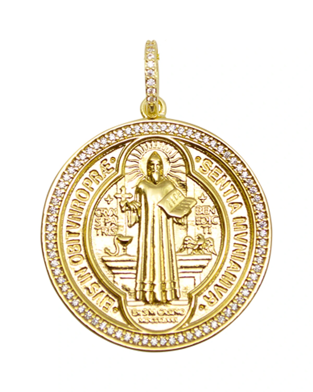 Medalha São Bento Zirconia