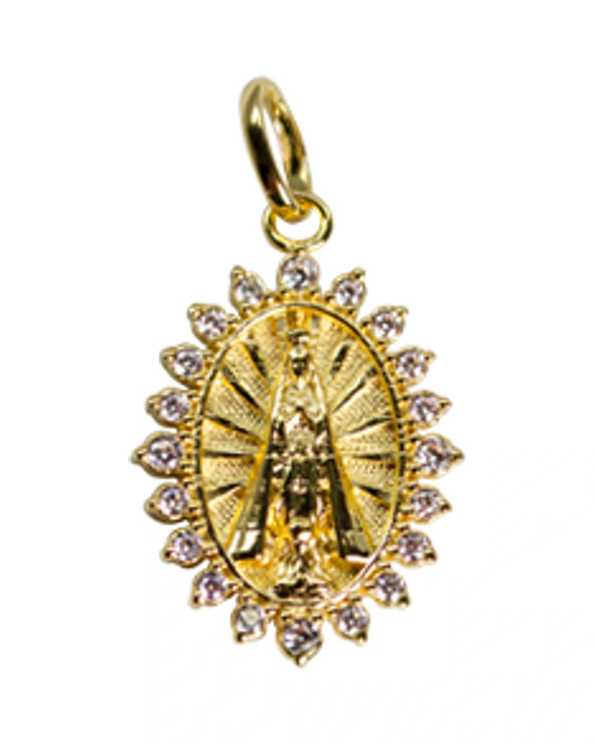 Medalha N Sra Ap Peq Zircônia