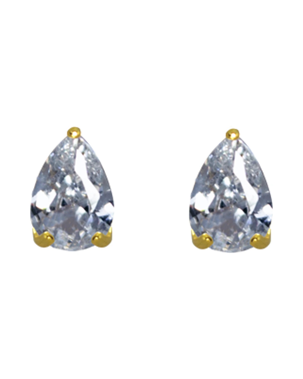 Brinco Gotinha Zirconia Branca