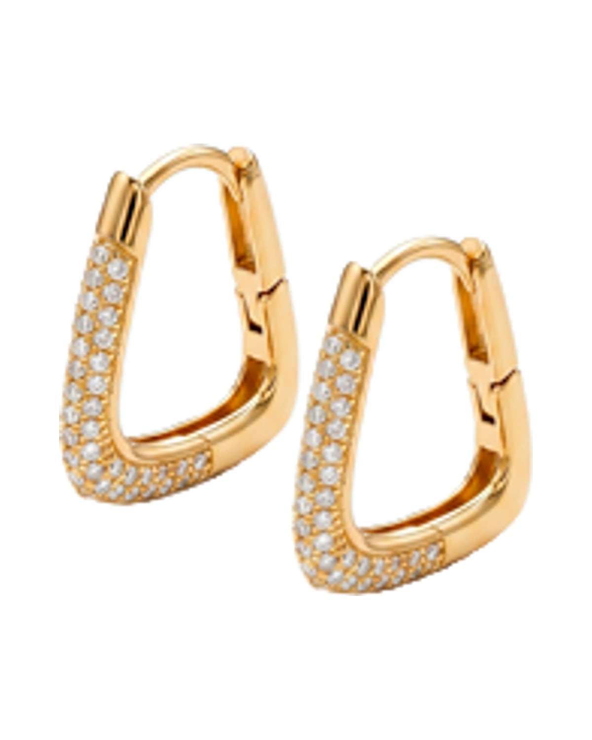 Brinco Argola Zircônia Lateral
