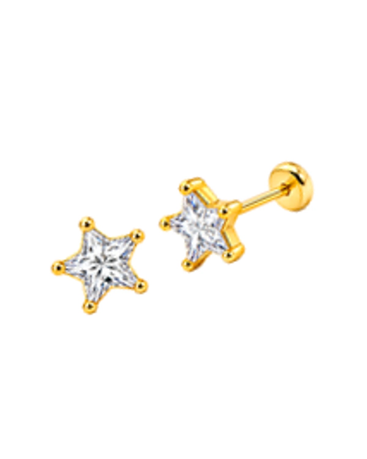 Brinco Estrela Zirc 8Mm Tbaby