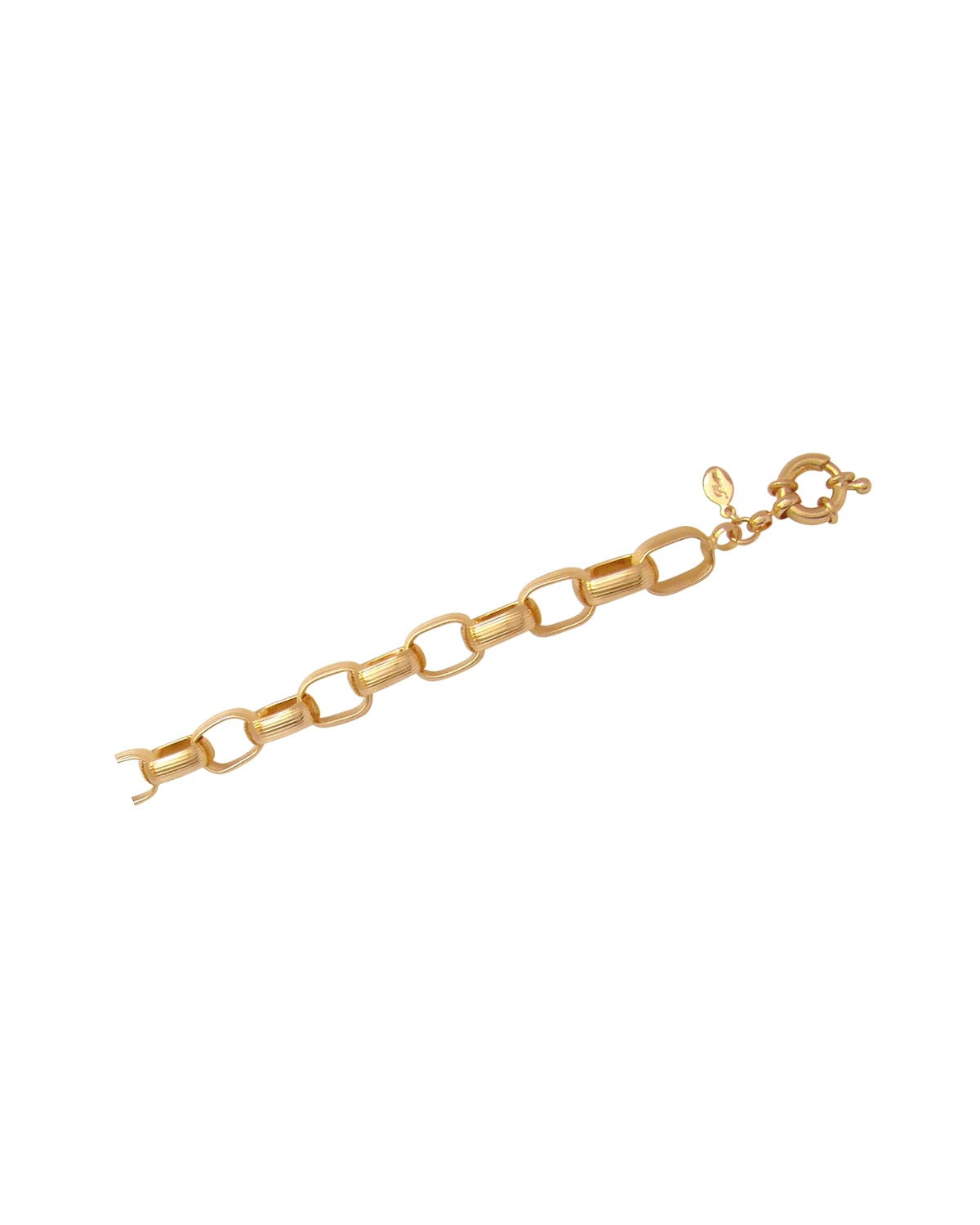 Pulseira Feminina Fecho Boia Elos Largos