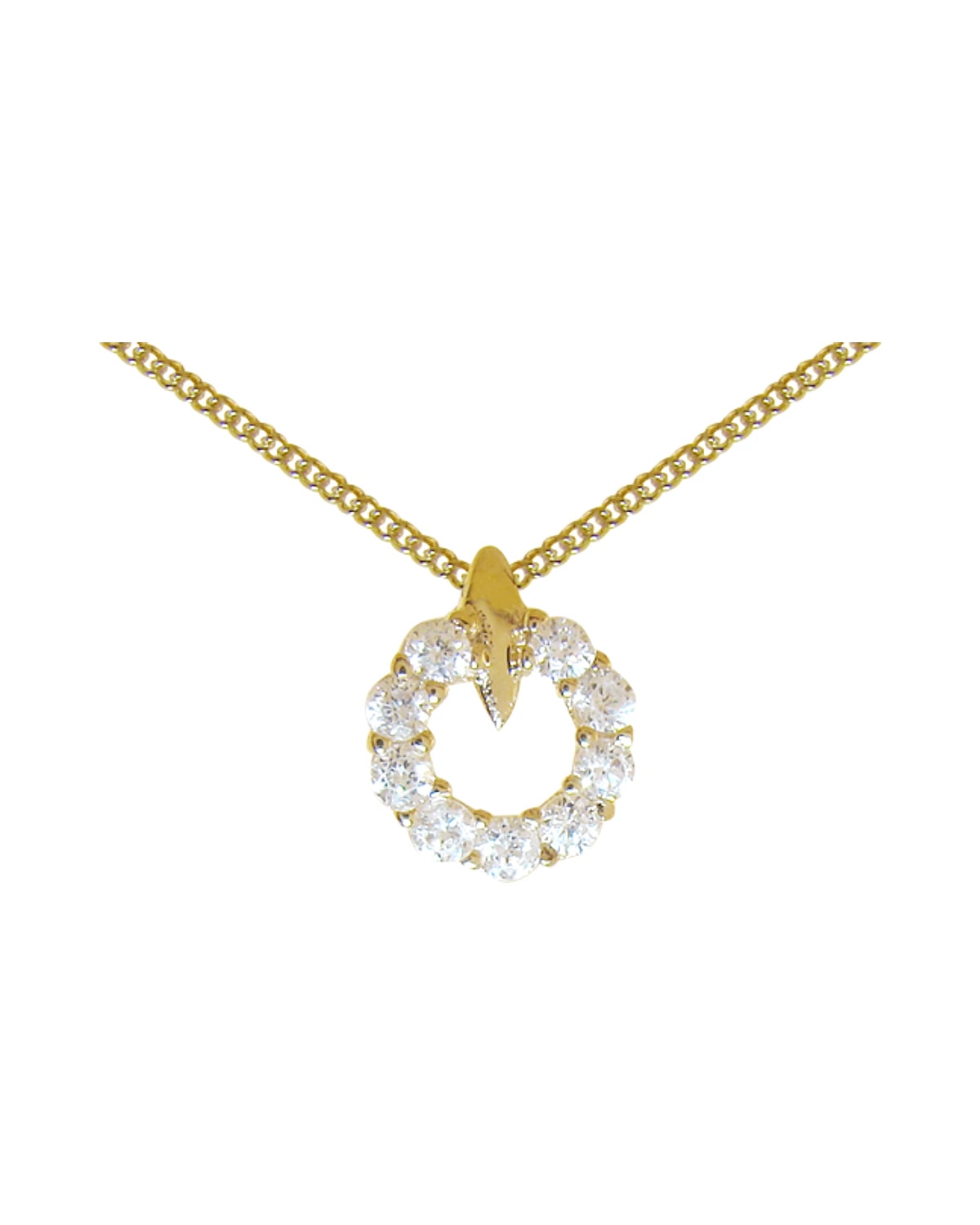 Gargantilha Argolinha com Zirconias