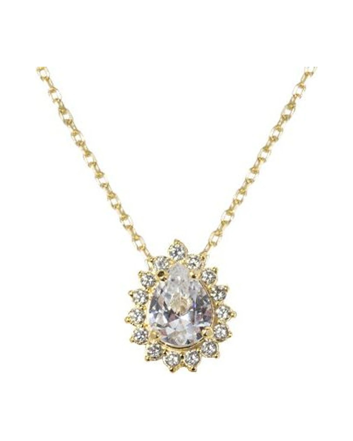 Gargantilha Gota Zircônia