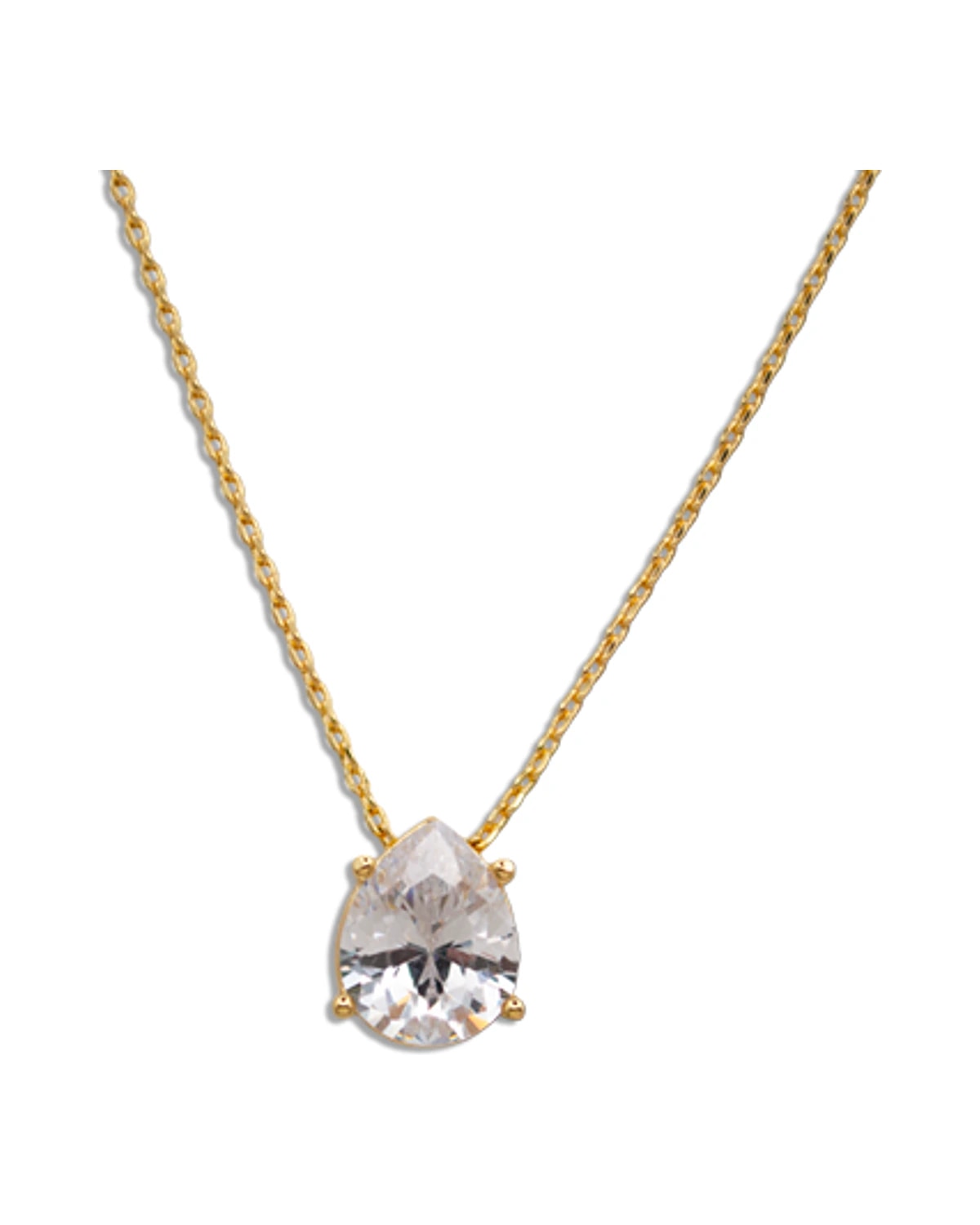 Gargantilha Gota Zirconia Branca