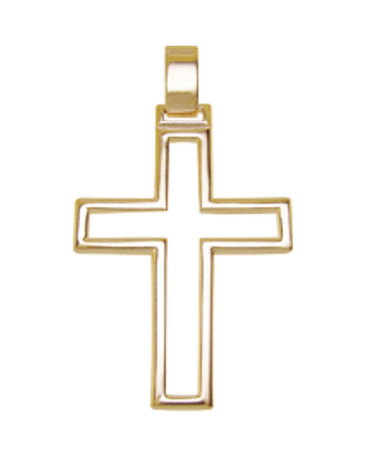 Medalha Cruz Masculina Vazada