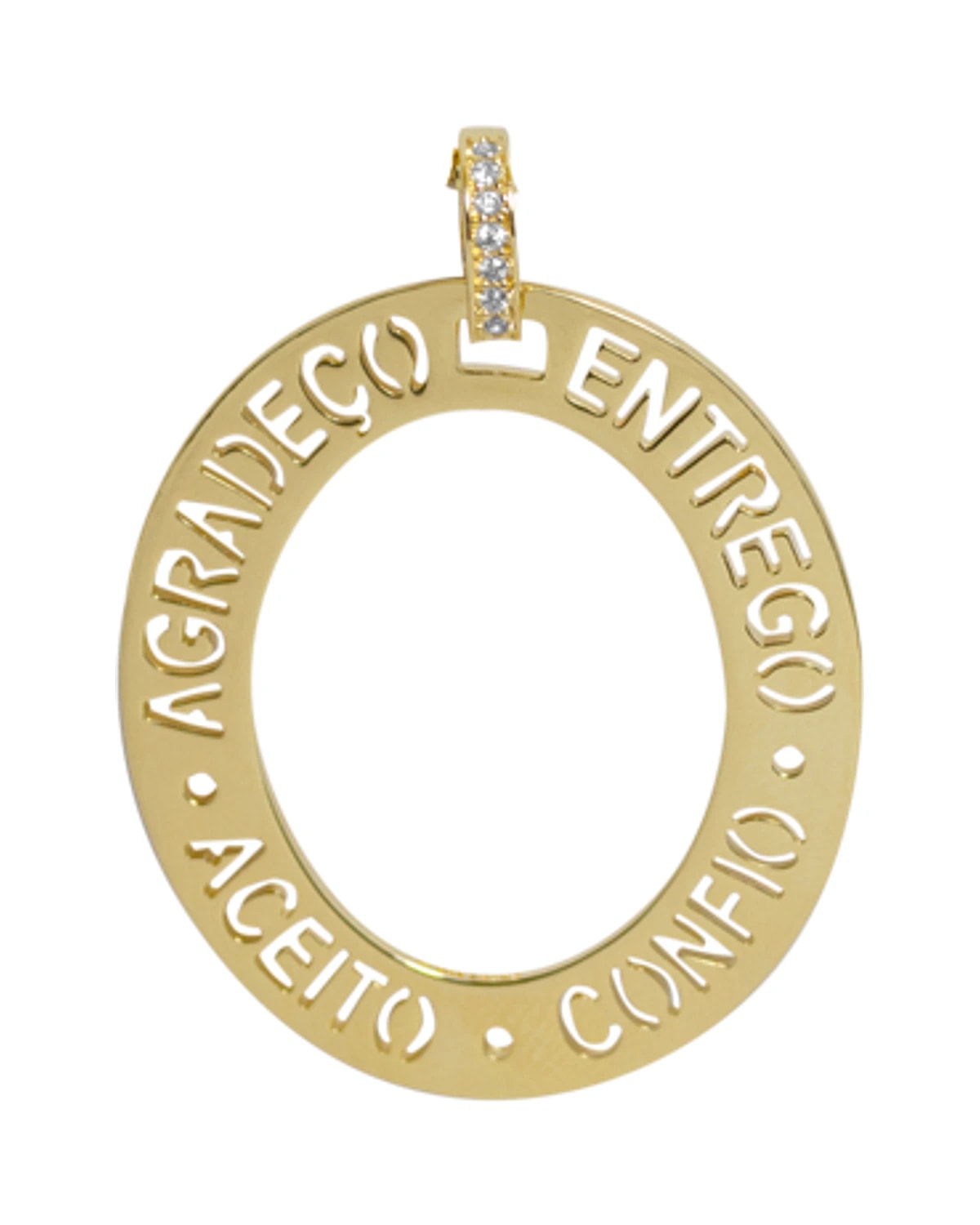 Medalha Oval Confio