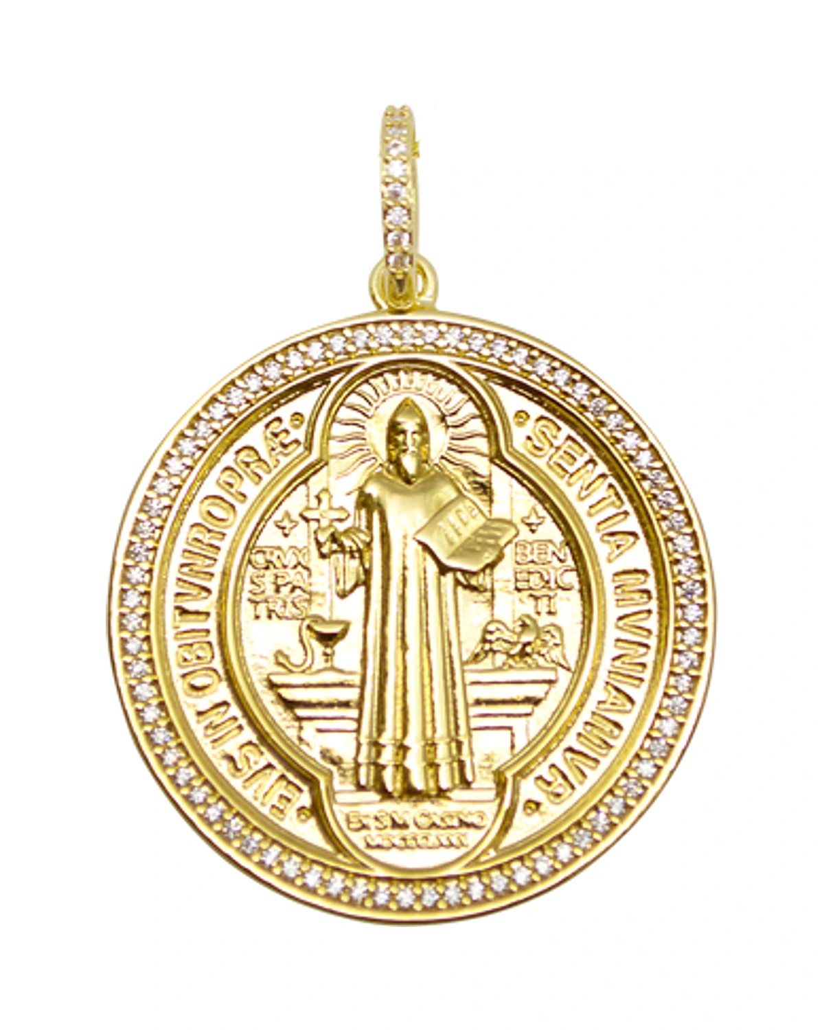 Medalha São Bento Zirconia