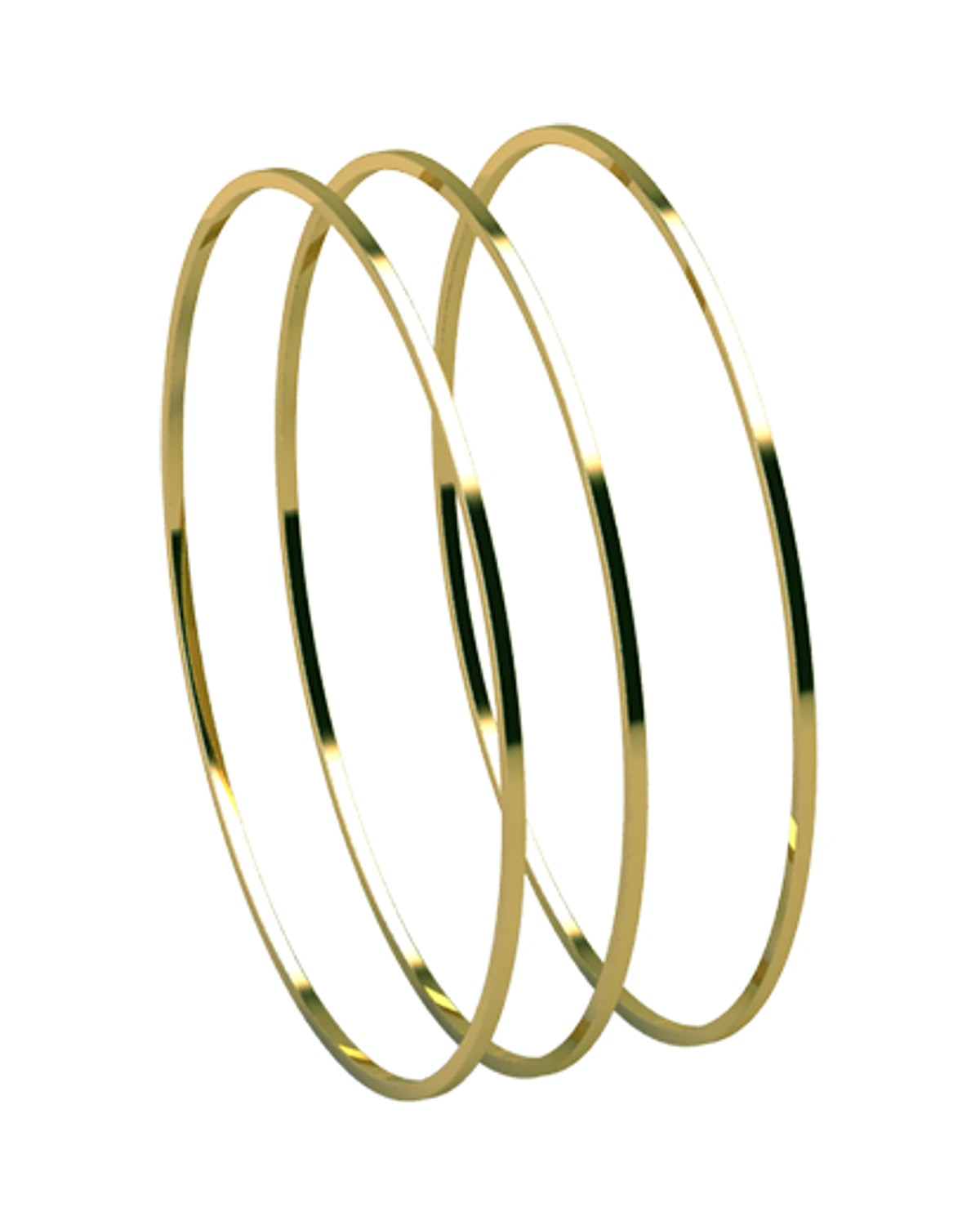 Kit Trio Pulseiras Aro 7,0 Cm